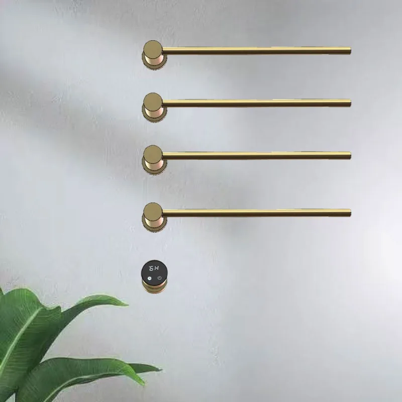 

Stainless steel intelligent electric towel rack, household bathroom pre-embedded drying rack, bathroom heating towel