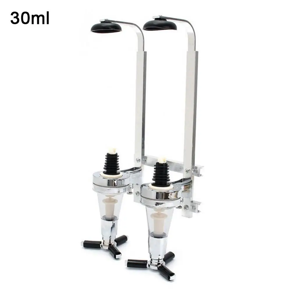 Wall Mounted Beer Dispenser 25/30/45ml Stand 2 Bottle Wine Home Bar Pourer Rack