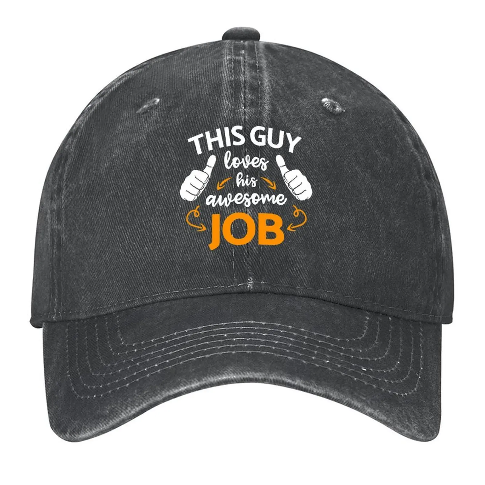 

Essential Employee, This Guy Loves His Awesome Job Baseball Cap Hat Baseball Cap Vintage Sun Cap Male hat Golf Women Men's