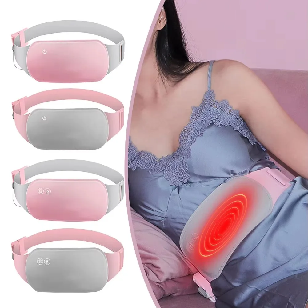 Abdominal Massage Belt Menstrual Uterine Warmth Belt Women Relief Pain USB Electric Heating Pad Thermal Abdominal Lumbar Massage