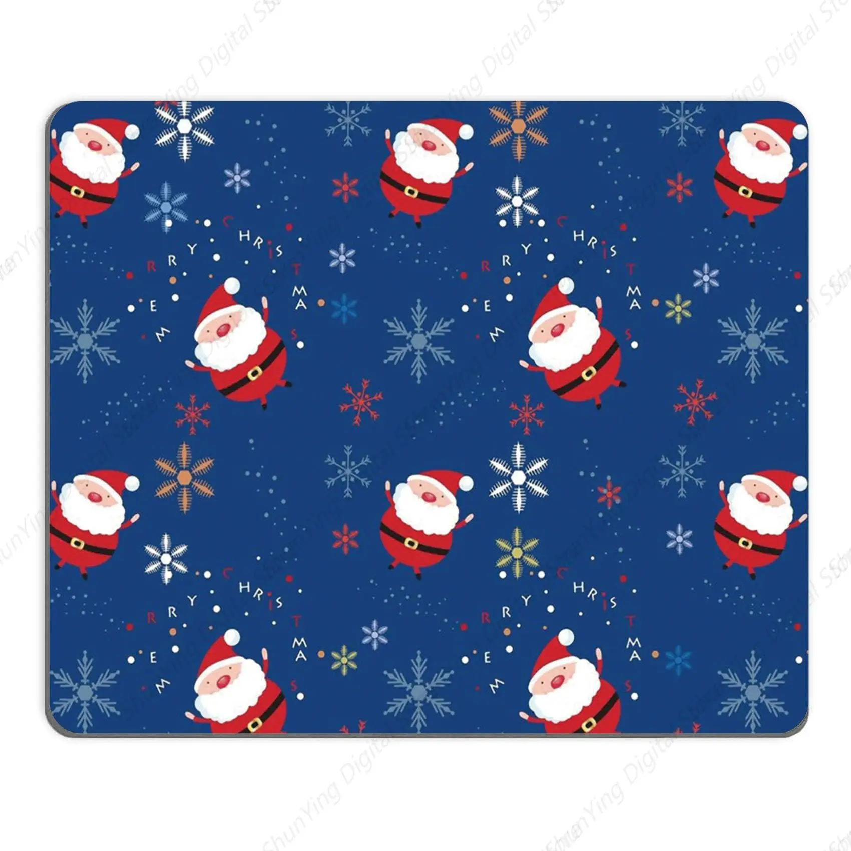 

Santa Claus Christmas Non Slip Rubber Mouse Pad Is Suitable For Computers Laptops Offices And Home Mouse Pads Gift 25*30cm