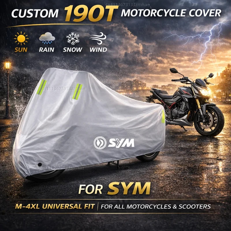

For SYM JP150 GR125 fiddle 3 FNX150 maxsym 400i 600i Scooter Cover Waterproof Heavy Duty Outdoor Rain Dust Sun Protector