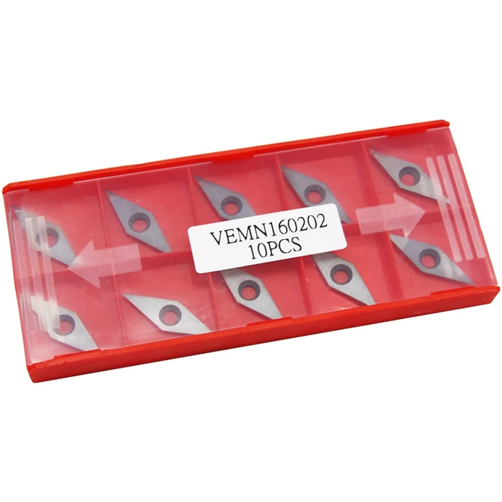 

A11I 10Pcs Carbide Inserts Cutter Woodturning Chisel Tipped Replacement Blade For Wood Lathe Turning Machine Tools 10X30mm
