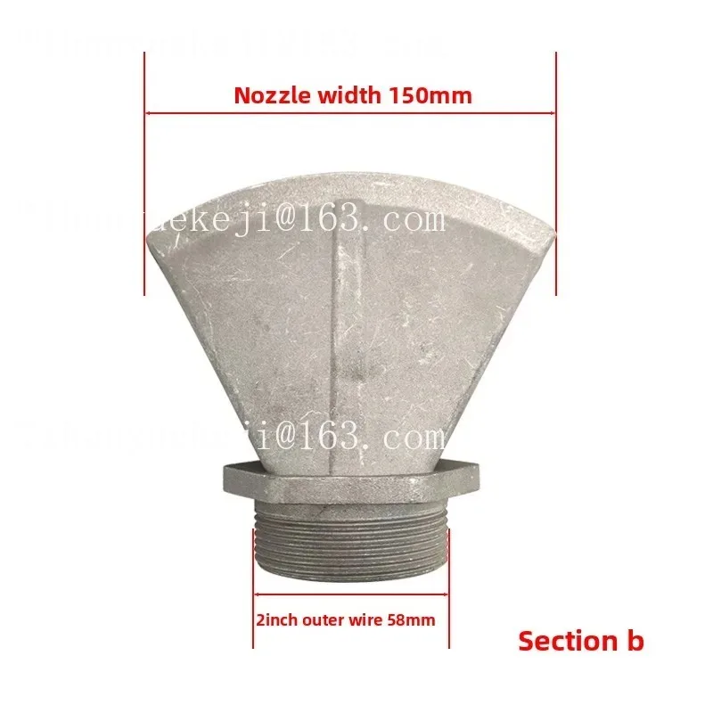 Water Truck Accessories, Water Truck Flusher Nozzle Duckbill Flat Spray Head Nozzle