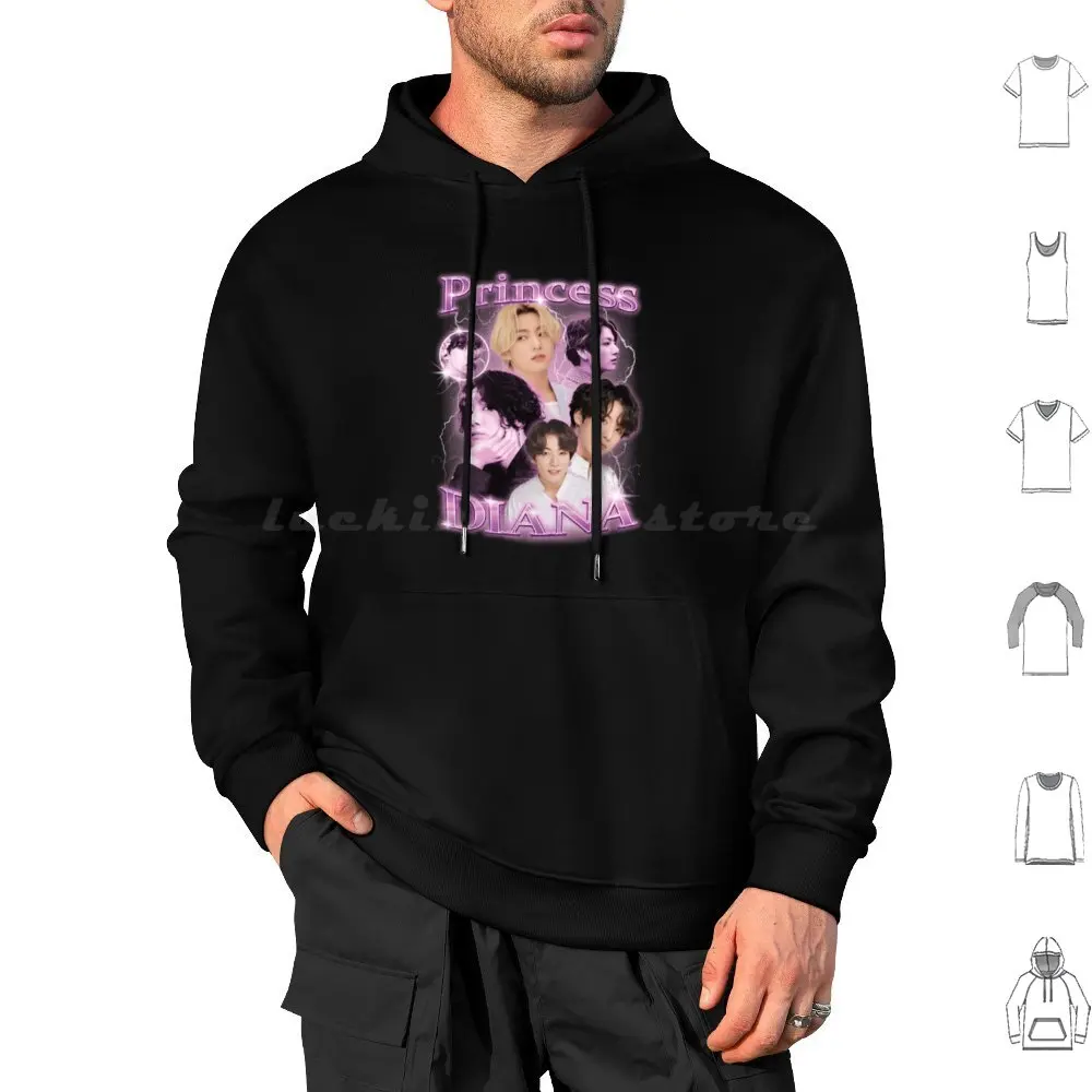 Princess Diana Hoodie cotton Long Sleeve Princess Diana