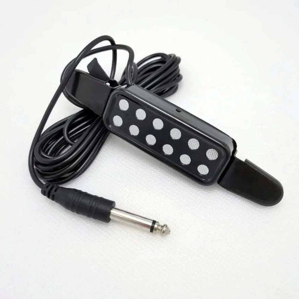 

Sound Hole Guitar Pickup Professional Connect Amplifier Musical Instruments Pickup Transducer 12-hole Acoustic Guitar Pickup