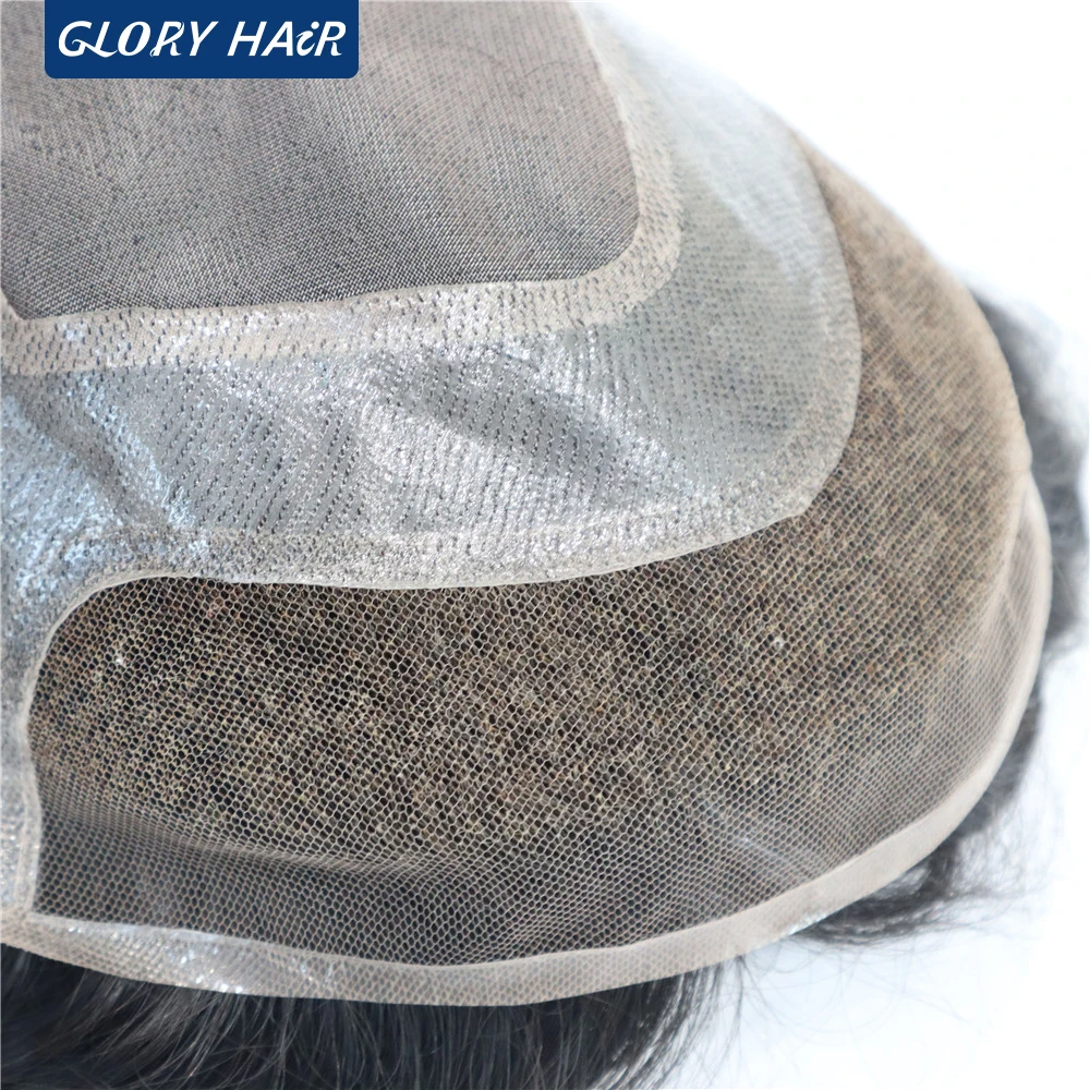 فيرساليت الرجال الشعرية الاصطناعية غير مرئية شعري الرجال شعر مستعار شعر مستعار طبيعي الهندي شعر الإنسان الشعر المستعار تصحيح الشعر #4