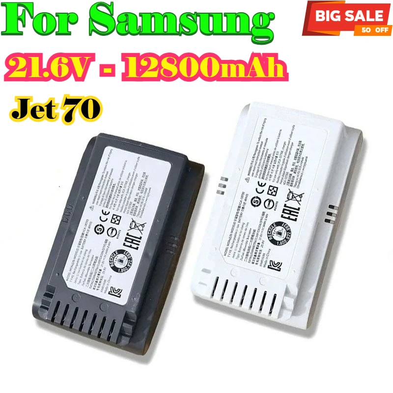 

Original New Style Jet 70 21.6V 7000mAh/12800mAh Battery for Samsung VS15T7032P4 VCA-SBT90E Vacuum Cleaner Battery