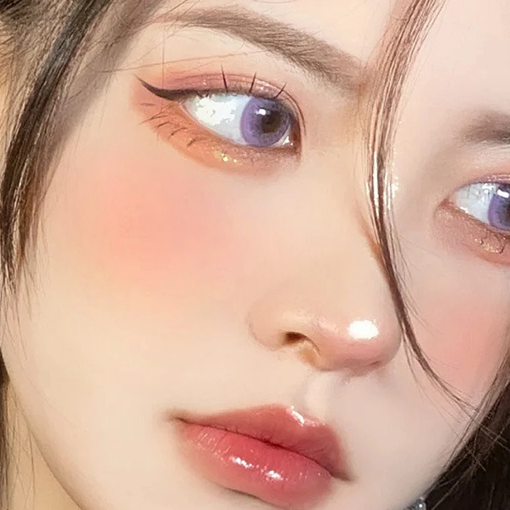 Fard sfumato a 3 colori impermeabile e resistente al sudore: polvere fine, fard perlato facile da colorare non volare per un trucco duraturo