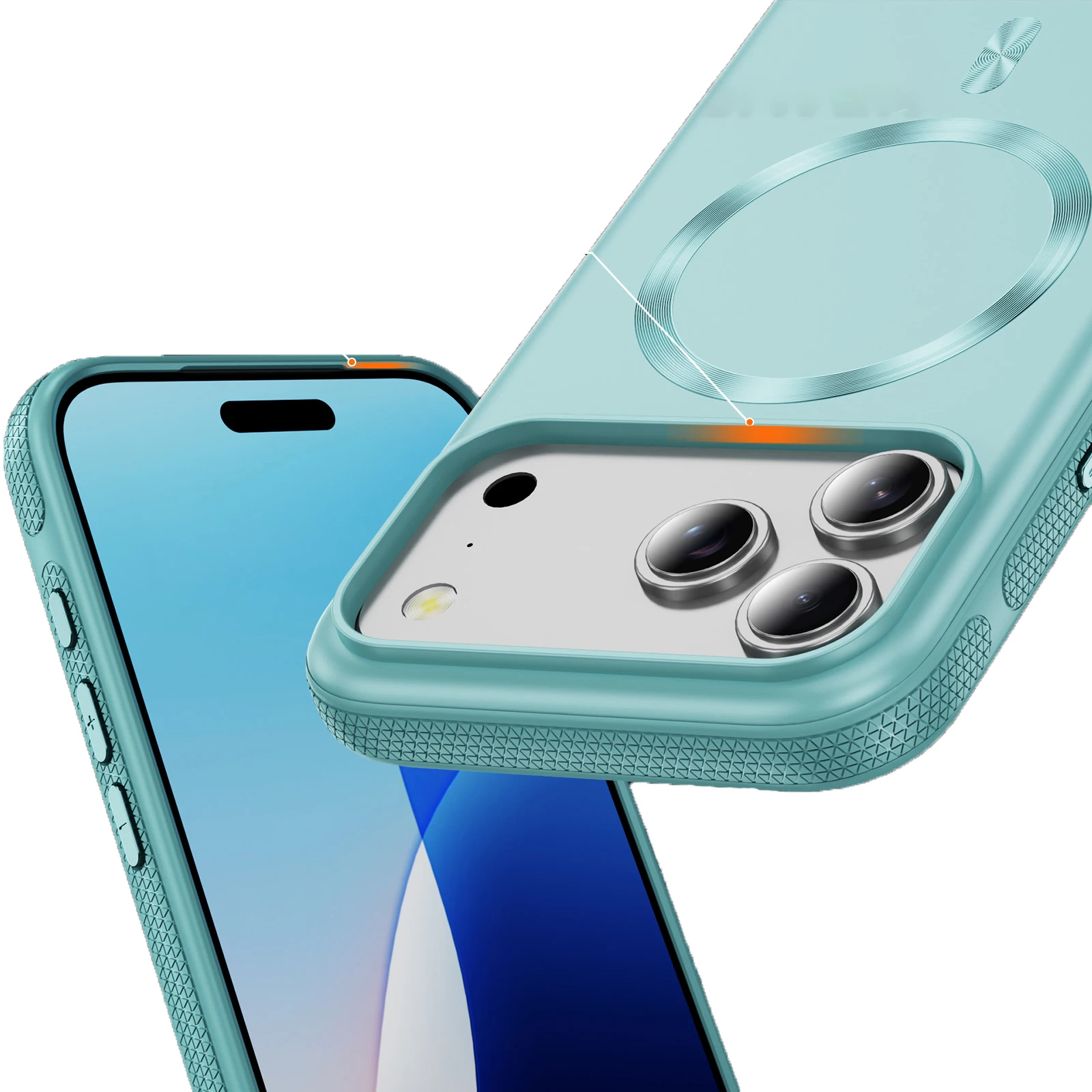 Luxuriöse CD-Textur Matt Magnetische Hülle für iPhone 17 Air 16 15 14 13 12 Pro Max Plus für MagSafe Hard Armor Wireless Charge Cover