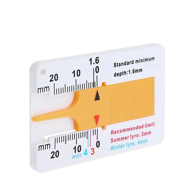 1Pc New Tyre Depth Gauge Car Motorcycle Trailer Wheel Measure Tool