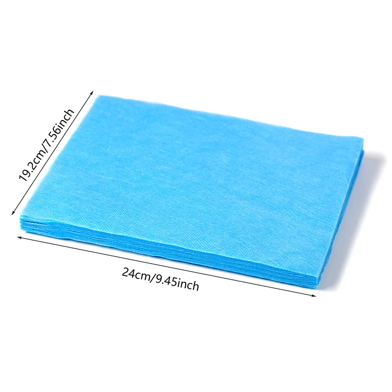 100 قطعة من وسادات تصفية مجمع الغبار للأظافر للاستعمال مرة واحدة غير منسوجة قابلة للتشذيب وغير قابلة للتساقط لصالون الأظافر