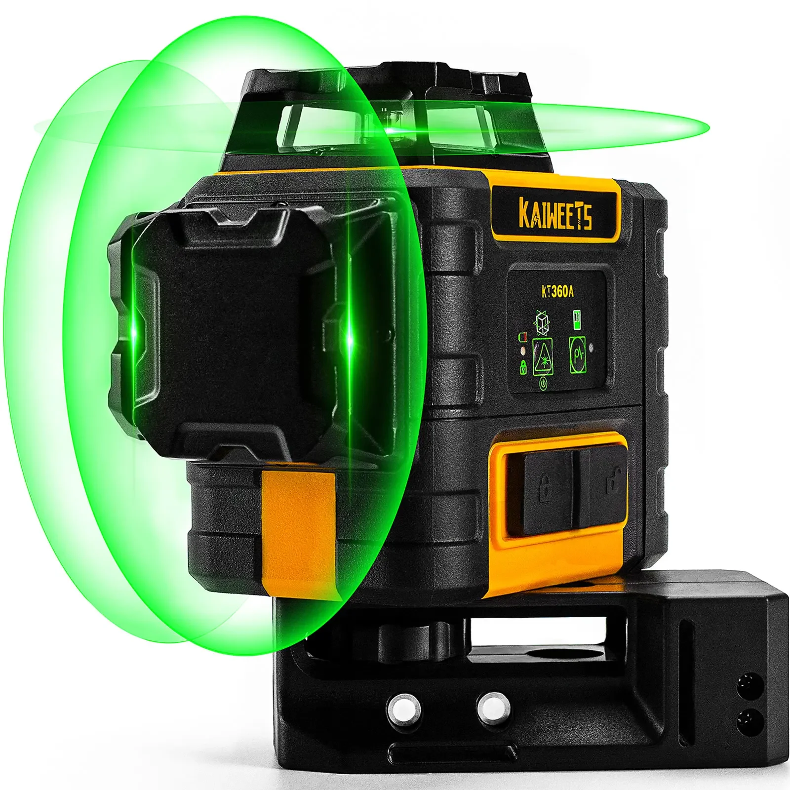 KAIWEETS Laser Level Outdoor Floor 360 Degree Self-leveling 12 Lines 3D Rotary Laser Levels Professional Beam Nivel Laser