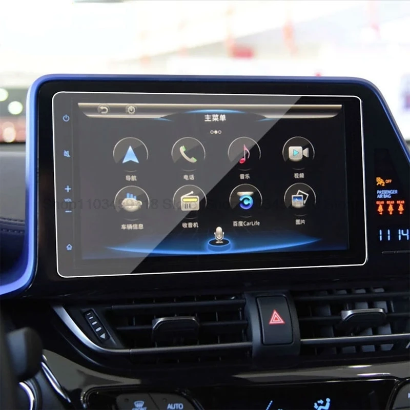 

Защитная пленка из закаленного стекла для Toyota C-HR CHR 2016 2017 2018 2019, GPS-навигация, приспособление против царапин