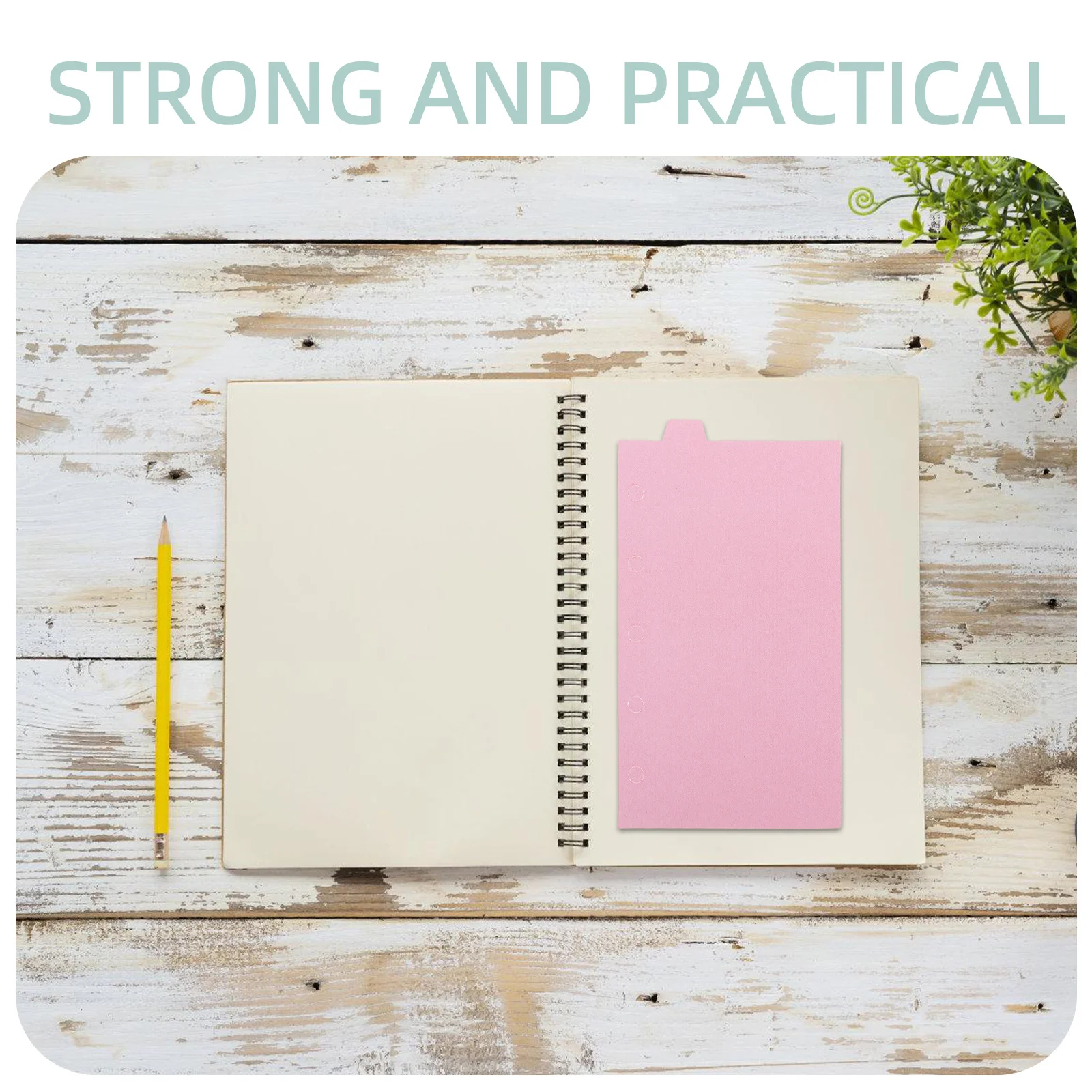 2 Sets A8 Paper Binder Dividers Notepad Tabs Loose-Leaf Page Markers For Notebooks Files Planners Indexing Classification Office