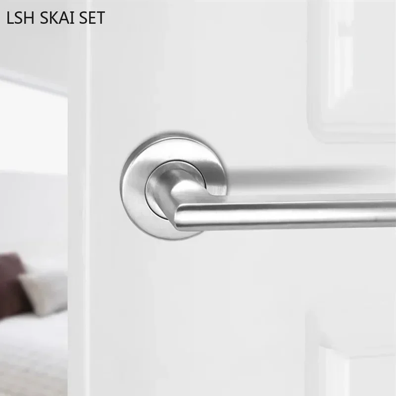 1Pc Stainless Steel Barn Door Handles Interior Background Wall Invisible Door Handle Single-sided Wooden Door Knob Home Hardware