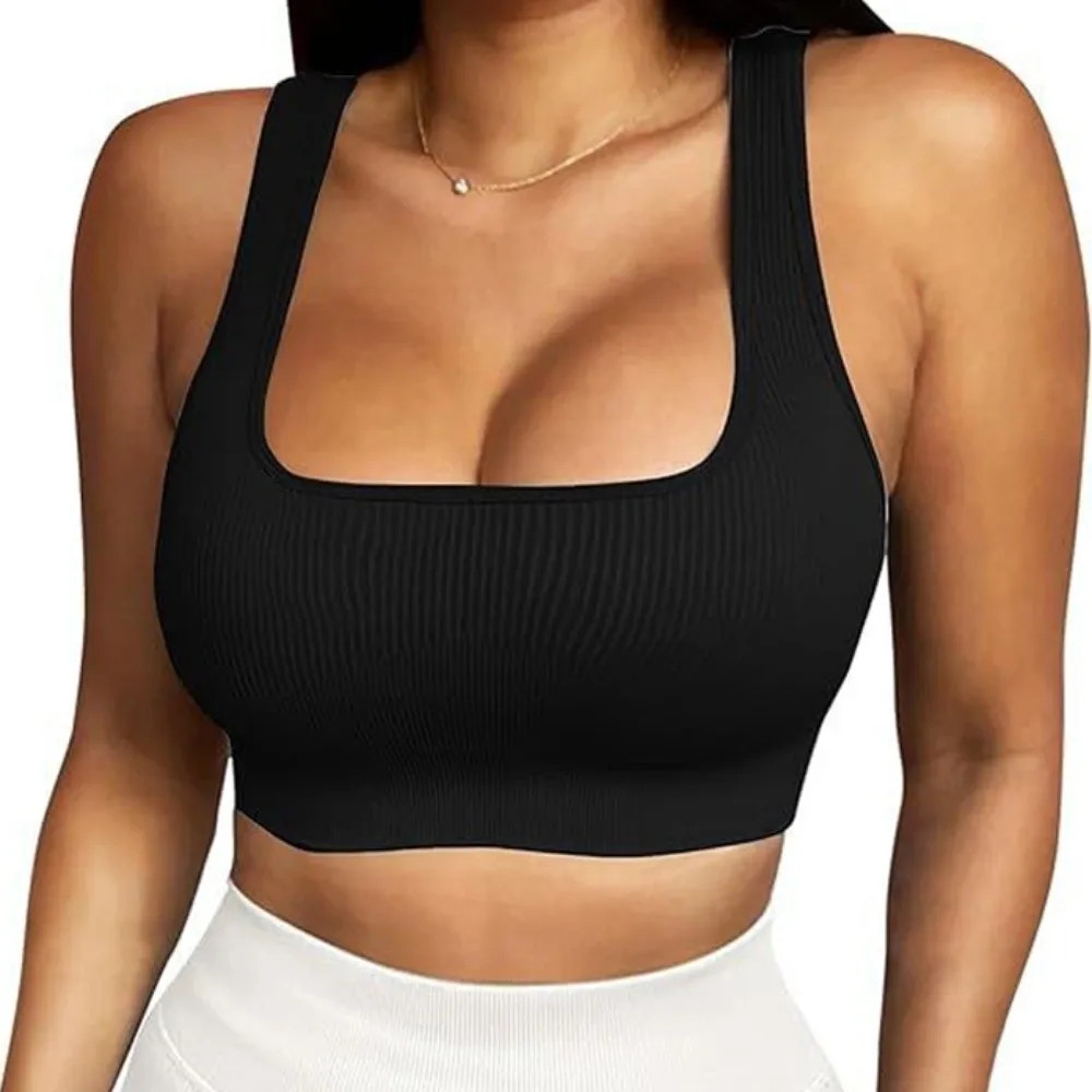 Yoga Wear Seamless Sports Bra Shockproof Breathable Fitness Vest Comfortable Moisture-Wicking Yoga Underwear Women