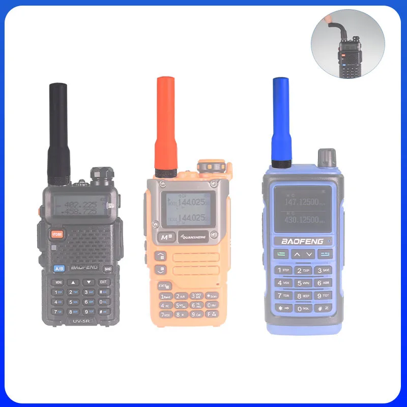 SF-20 Soft Antenna SMA-Female Mini Short Aerial Dual Band VHF UHF For UV-17 Pro GPS UV-5RM UV-21 UV-18 Pro Max Radio Accessories