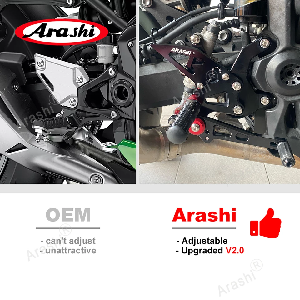 Arashi V2.0 Adjustable Rearset For KAWASAKI ZX-25R ZX25R 2020 2021