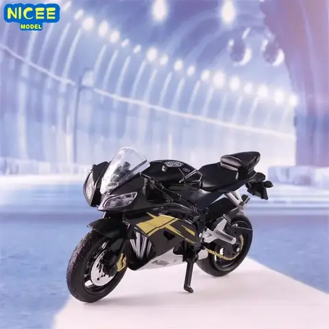 1:18 Yamaha R6 Moto Alta Simulazione Pressofuso In Lega di Metallo Modello di Auto Collezione Giocattolo Per Bambini Regali M21
