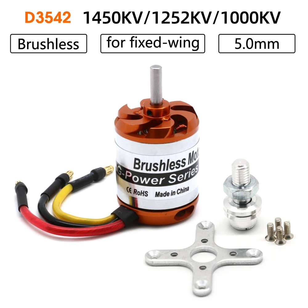 

D3548 1100KV D3542 3542 1450KV 1250KV 1000KV Бесщеточный двигатель Мультикоптер Outrunner для мини-мультикоптеров RC Самолет Вертолет DIY
