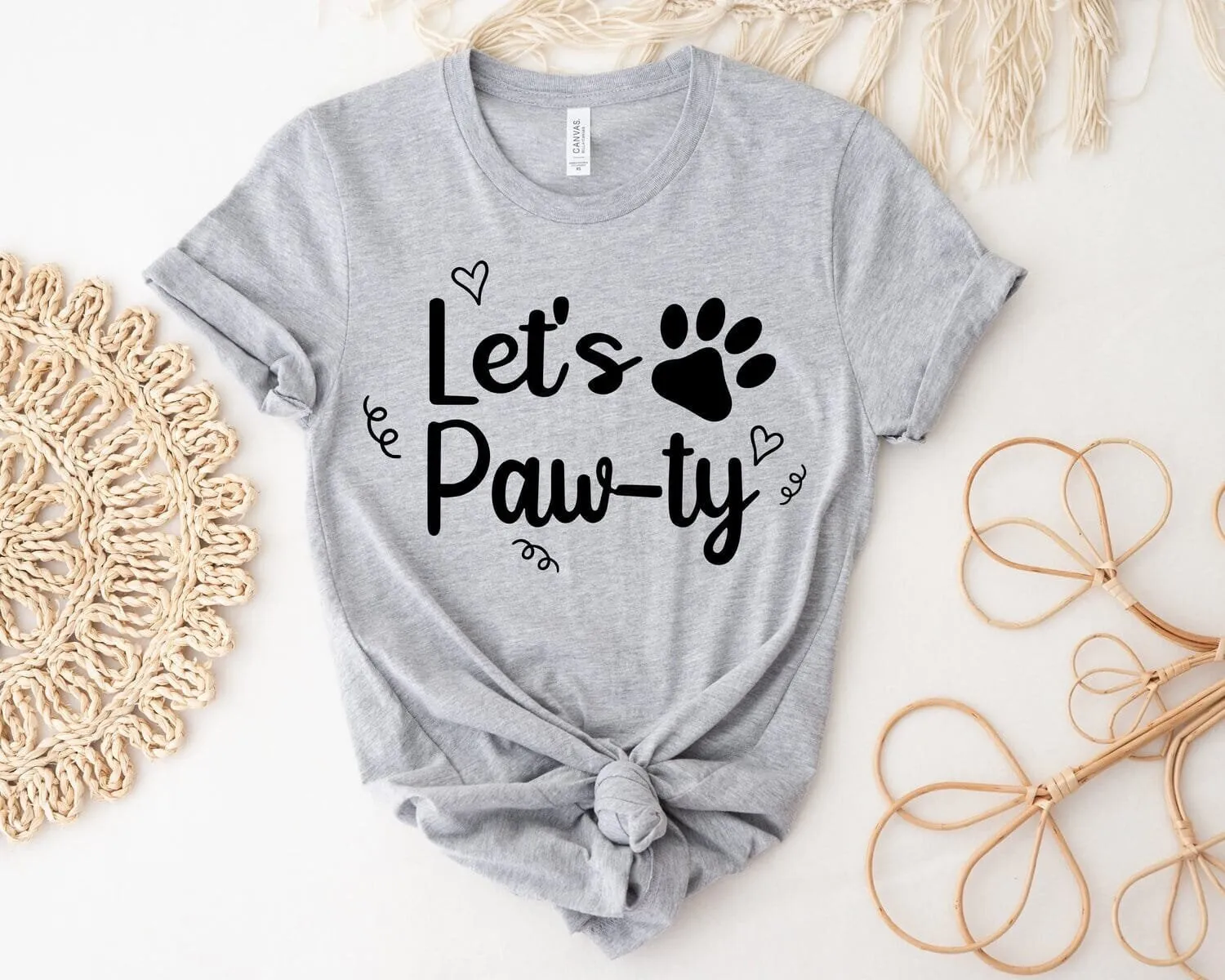 Camiseta de fiesta de cumpleaños para perros Lets Pawty Puppy Lover Rescue Mom Mama