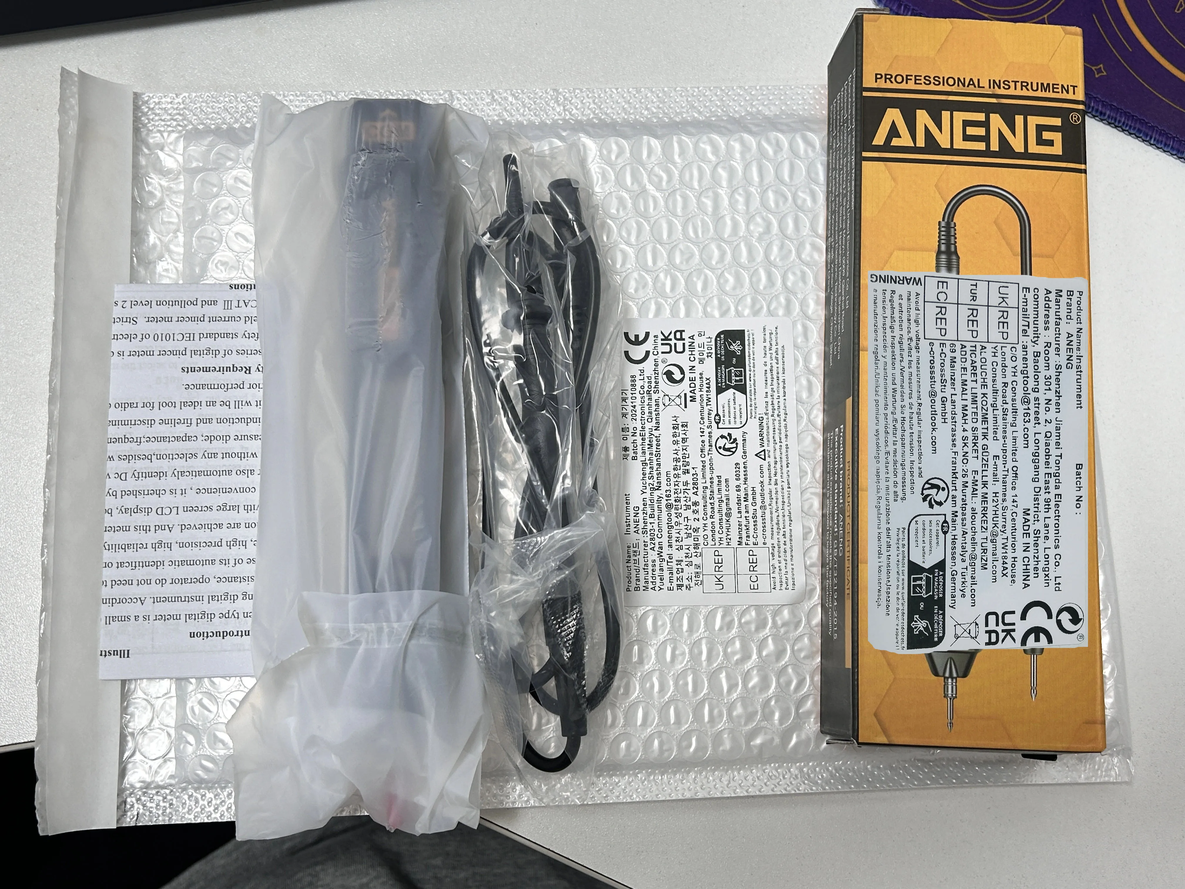 

ANENG Digital multimeters Voltage Tester 4000 Counts Multitester NCV Diode Test Ohm Capacitor Zero Firewire Hz Instruments Tools