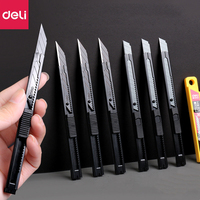 Deli Small Utility Knife Metal 60° Box Cutter Paper нож 9MM School Office Art Supplies Tool Kawaii Stationery With CUT BlADE