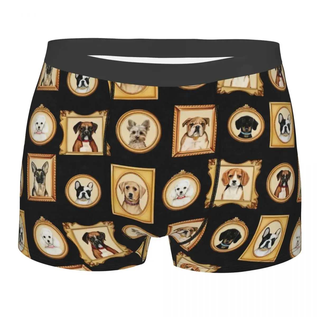 Dog Paw Pattern Underpants Breathbale Panties Male Underwear Print Shorts Boxer Briefs