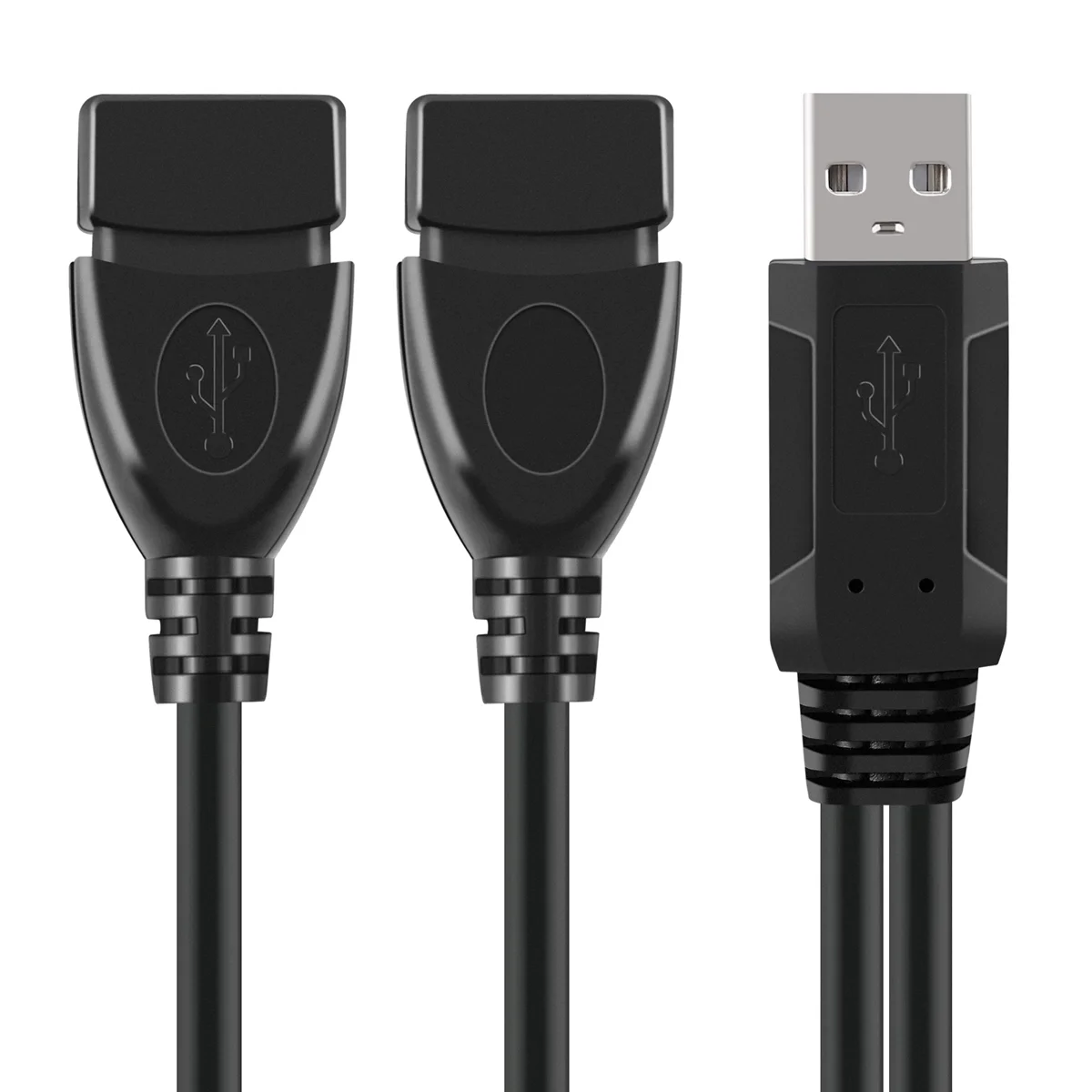 【em estoque】 USB 2.0A Macho auf 2 Dual USB Fêmea Jack Y Splitter Verteiler Adaptador Kabel