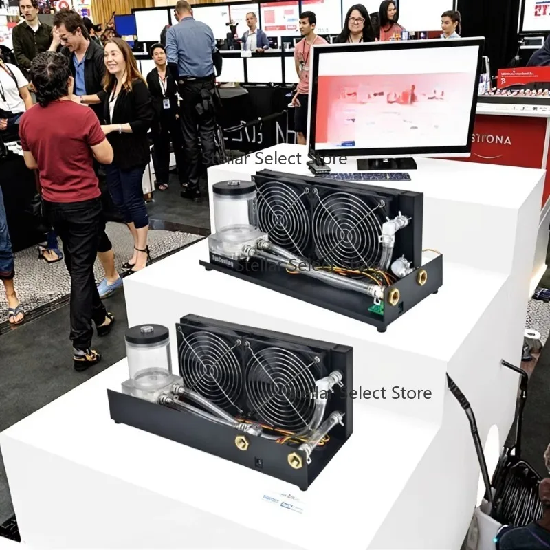 

OC-AC240 Small Silent 3D Port Radiator Kit G1/4 Connection Water Cooling Systems UV Printer Heat Aluminum Processor