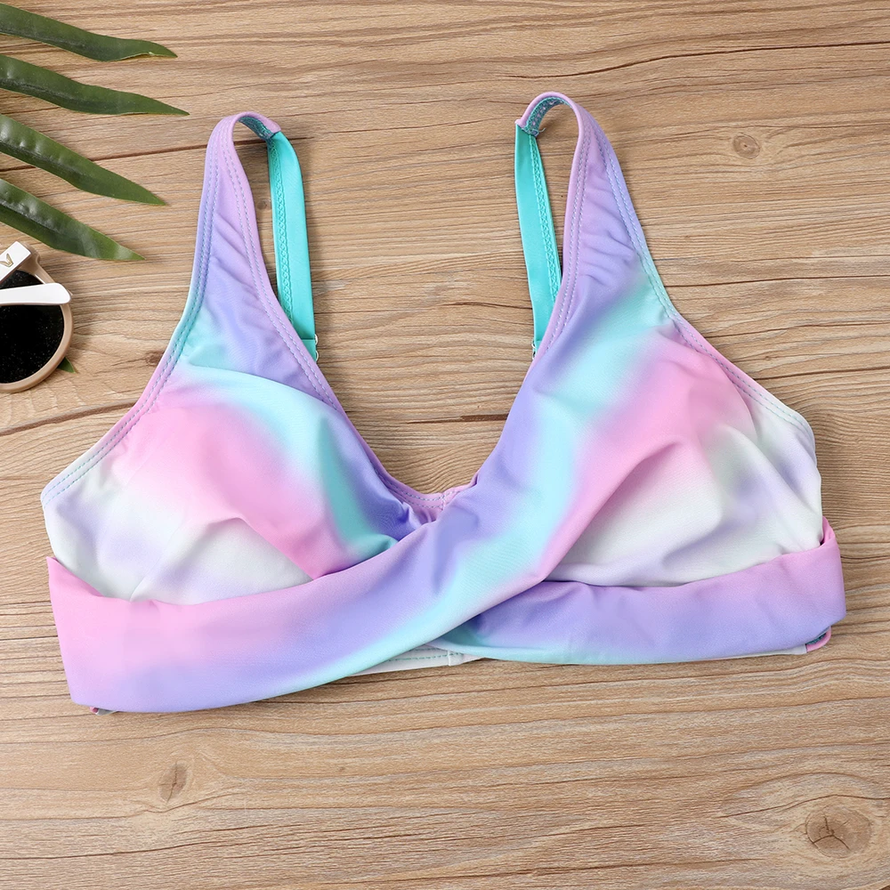 2023 Women New Design Printing Swimwear Summer Two Piece Set Beachwear Swim Suit Vintage Bathing Suit High Waist Swimsuit Bikini