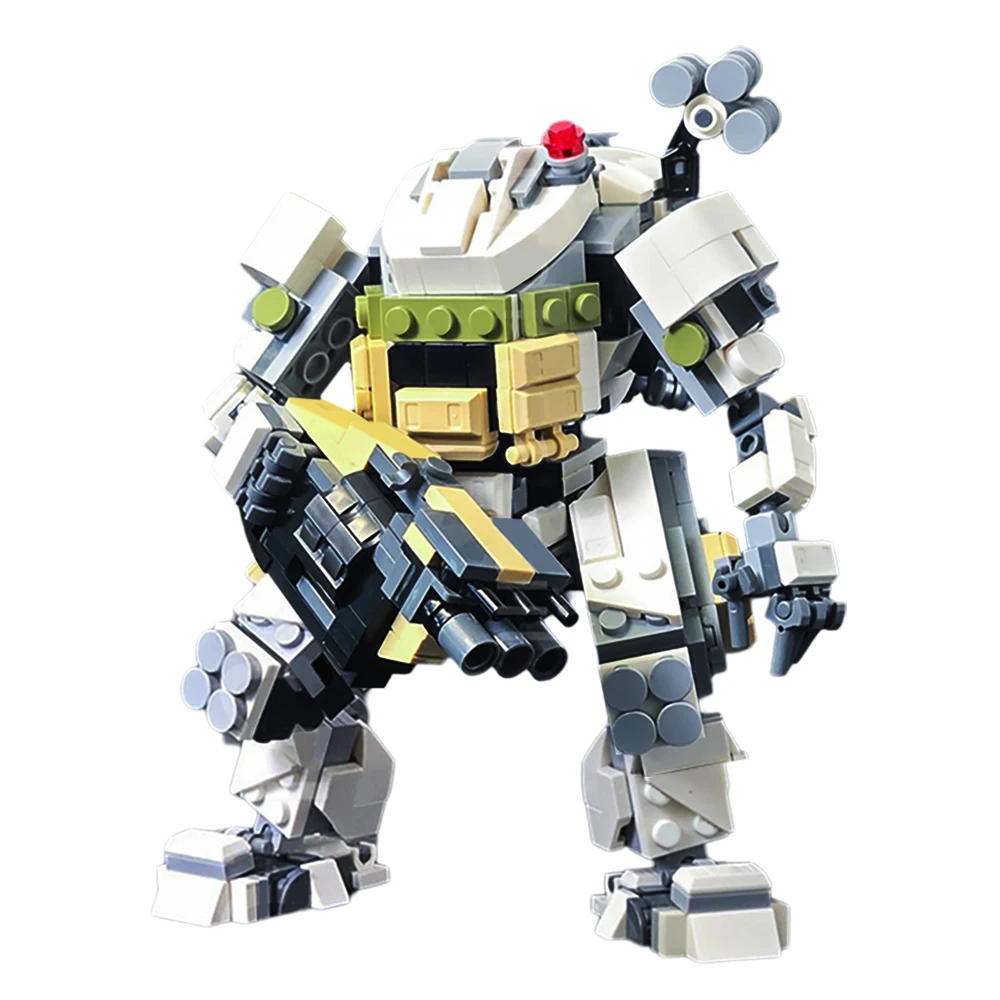 MOC Game Titanfallsed Ogre Tita Building Blocks Mecha Pioneer MOB-1316 Vanguard-Class Titan FS-1041 Robot Bricks Kids Toy Gift