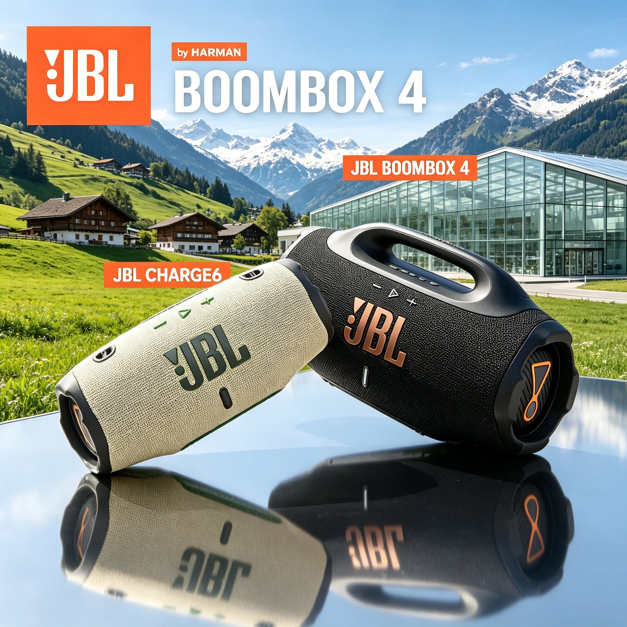 JBL CHARGE6 & JBL BOOMBOX4 Portable Bluetooth Speaker Auracast Long Playtime Travel Waterproof Outdoor Stereo Speaker