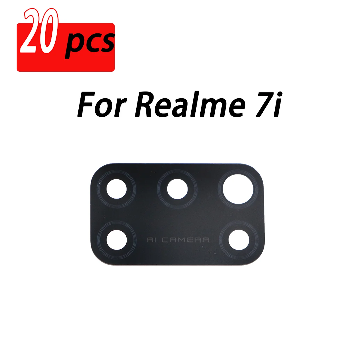

20 pcs Glass Camera Lens Protector Tempered Glass Lens Cover with Sticker for Real 7i