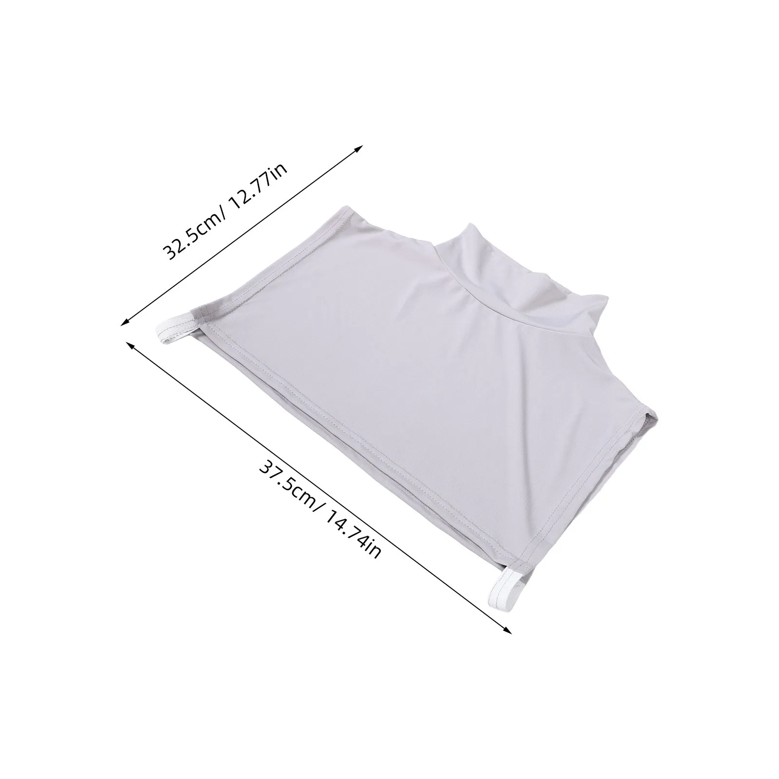 Cuello largo de imitación desmontable musulmán para mujer, cuello de camisa ligero y transpirable, extraíble para suéteres, vestidos, Hijabs