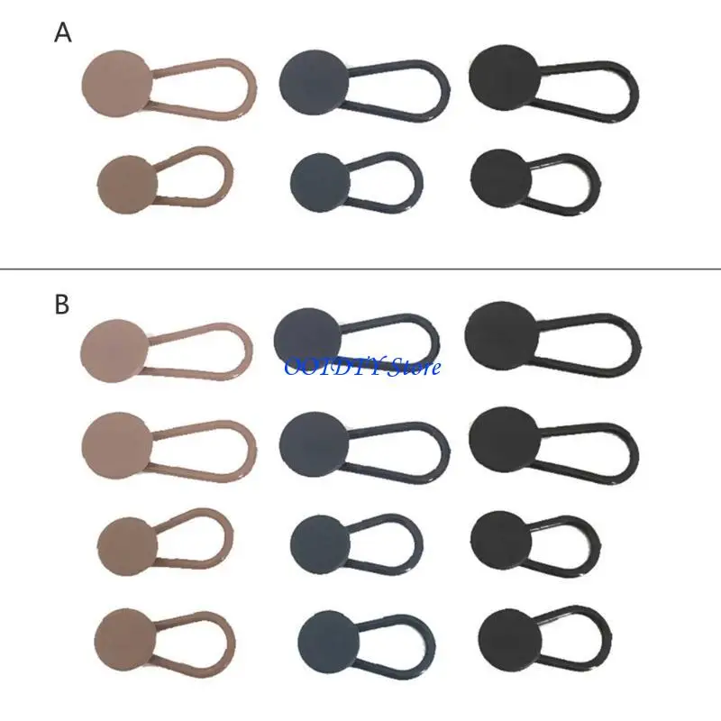 367A السراويل الخصر زر موسع 6/12 قطعة أزرار مرنة تمديدات للجينز السراويل الخصر تمديد للنساء الرجال #4