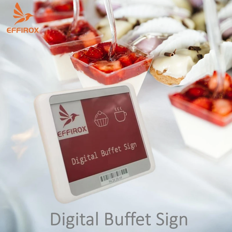 digital-buffet-signage-42-inch-e-paper-display-for-buffet-effirox-bluetooth-digital-buffet-label-no-need-gateway