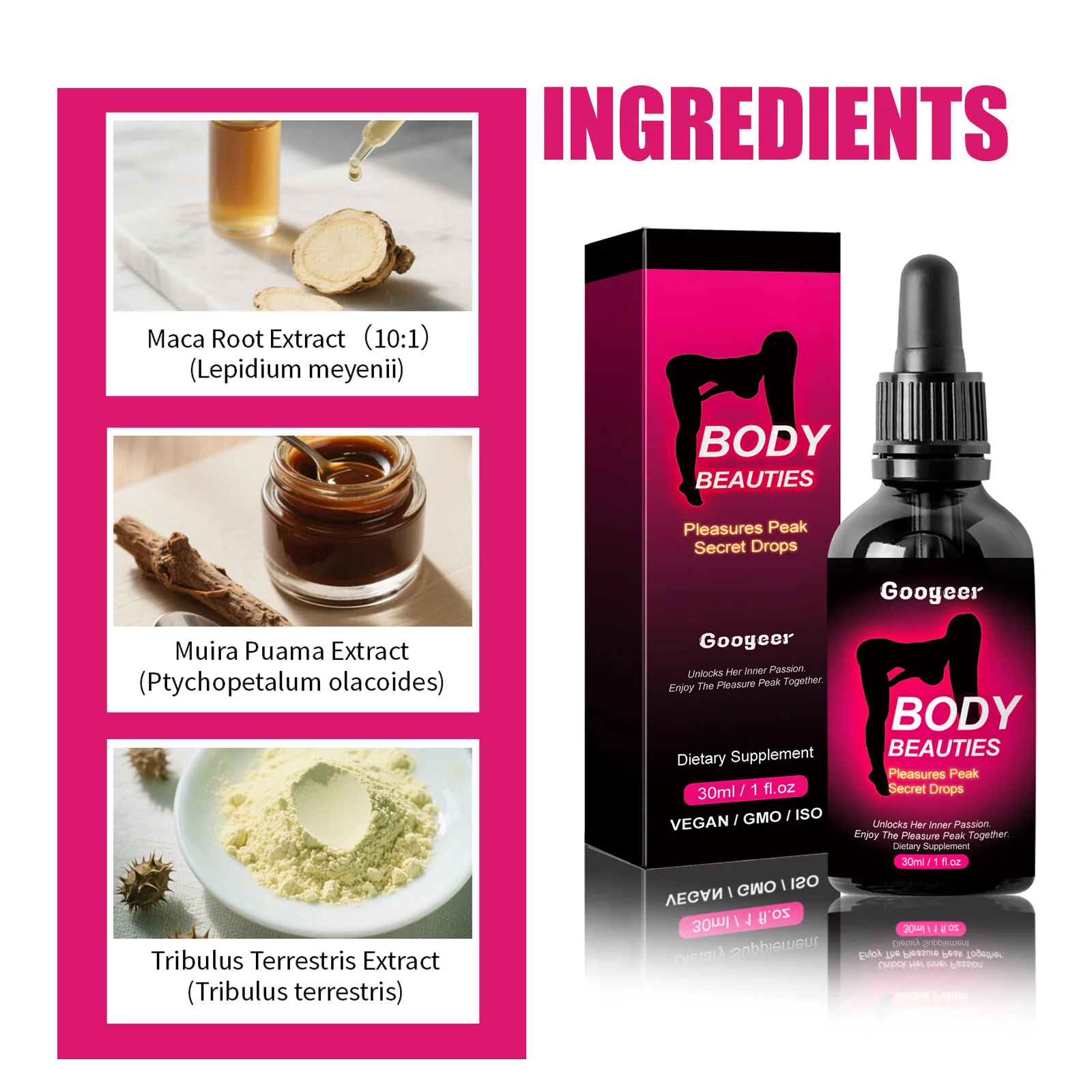 30ml Female Fast Orgasm Drops Libido Enhancer Sex Tight Vagina Stimulant Intense Sex Drop Exciter Women Strong Enhance Climax