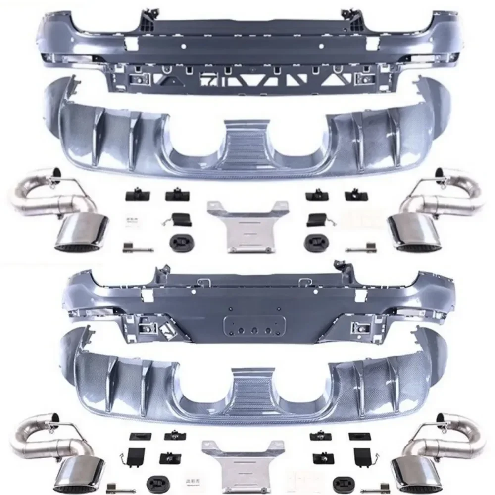 

Body Kit Rear Bumper Rear Lip Tail Throat Assembly For Porsche Cayenne 2018-2023 Modified New Style Auto Accessories