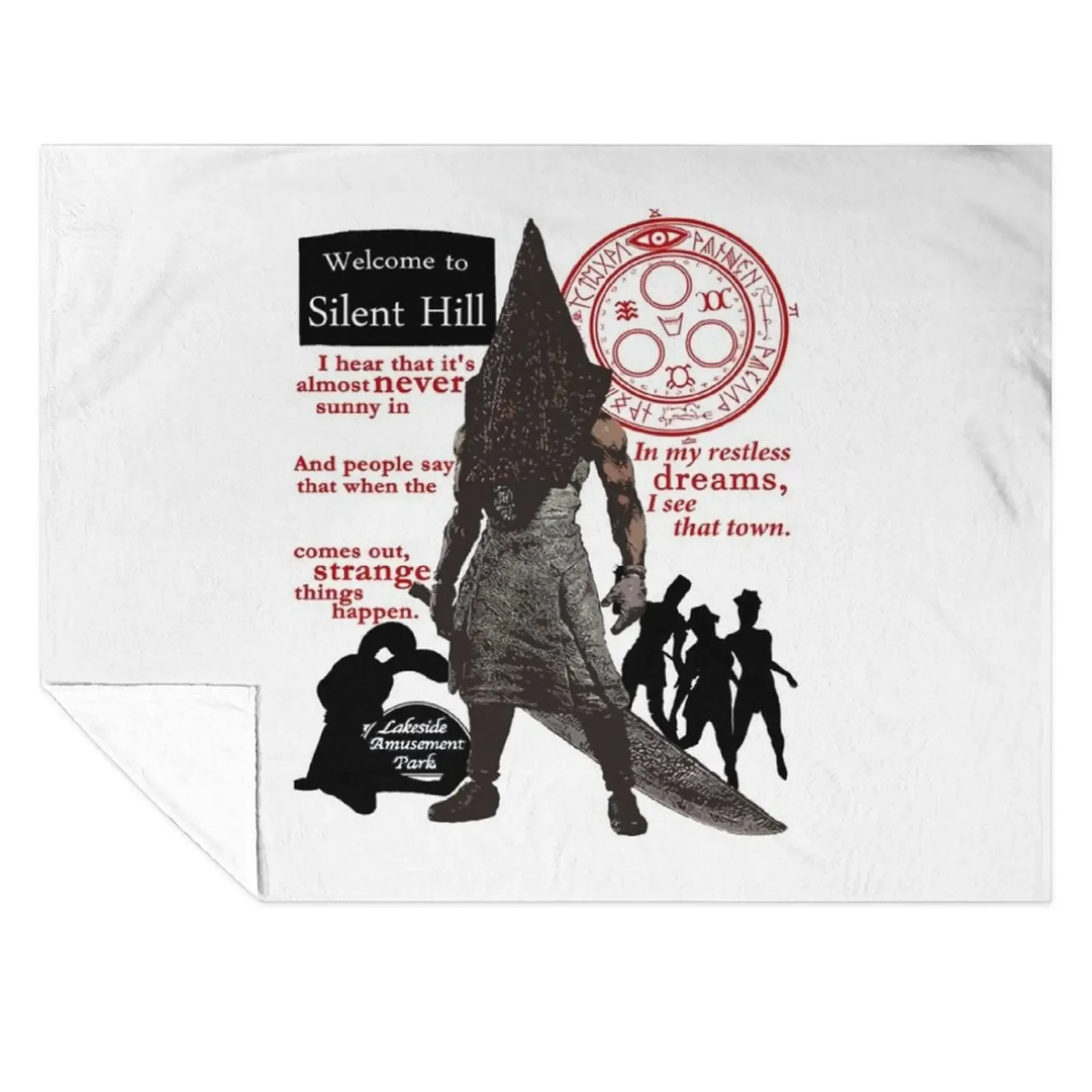 

Silent Hill Throw Blanket Bed Fashionable Single Picnic Blankets For Baby Blankets