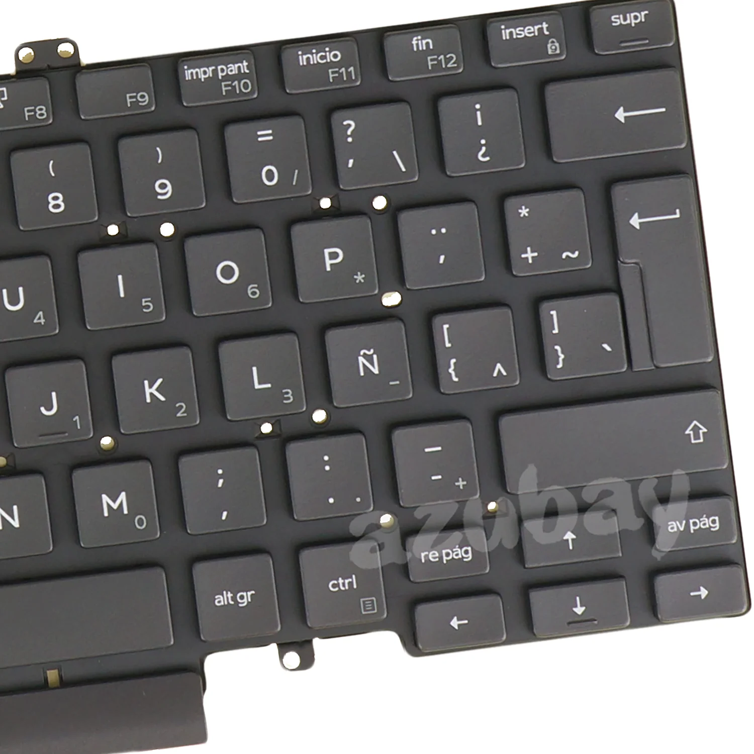لوحة مفاتيح الكمبيوتر المحمول الإسبانية /La لأجهزة Dell 09Gg3W 9Gg3W Pk132Fb1A22 Nsk-Ew0Bc، Latitude 5400 5401 5410 5411، بإضاءة خلفية، بدون إطار، مع مؤشر تتبع