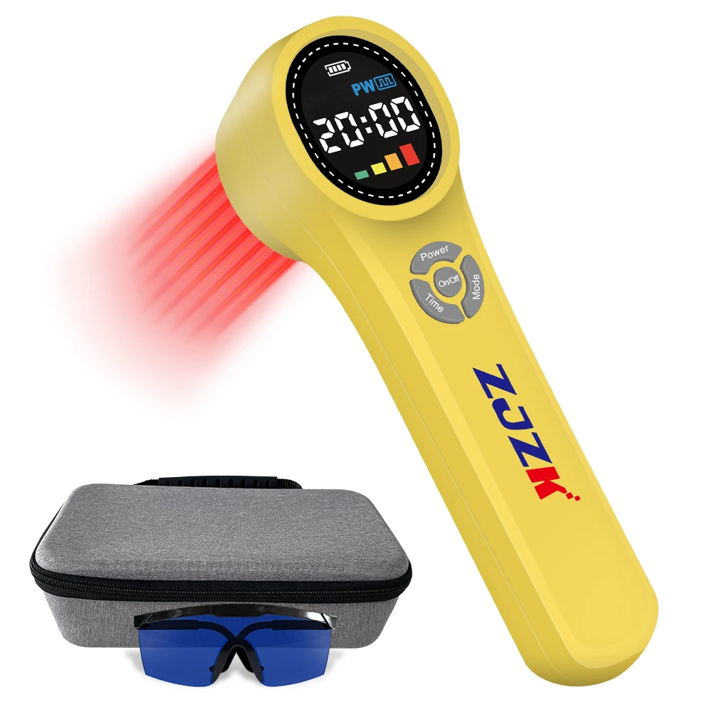 ZJZK-LLLT Handheld Laser para Cães, Cat Horses Terapia, 980nm, 810nm, 660nm Nível Laser, Arthritis Gout Laser, Wound Healing, Novo