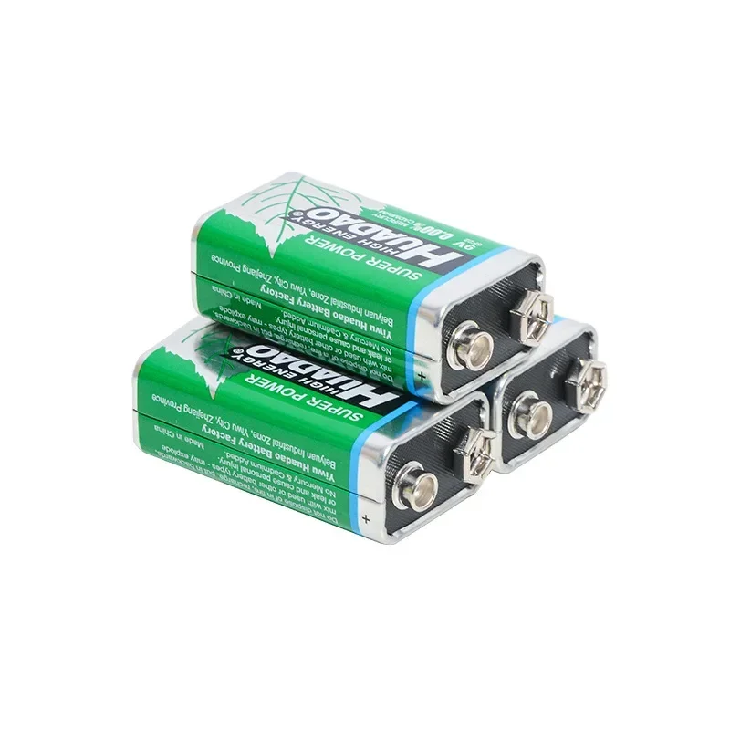 10 PCS Disposable 9 Volt 1100mah Battery 9V Alkaline Battery Multimeter Alarm Microphone 6F22 Carbon Dry Batteries for KTV Toys