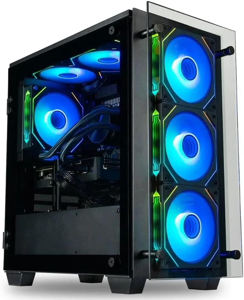 Stratos Micro Rtx 5090, Ryzen 7 9800X3D, 96Gb Ddr5 Ram, 4Tb Nvme Ssd, Gaming Desktop Pc W/ Windows 11 Pro, 3-Year Warranty