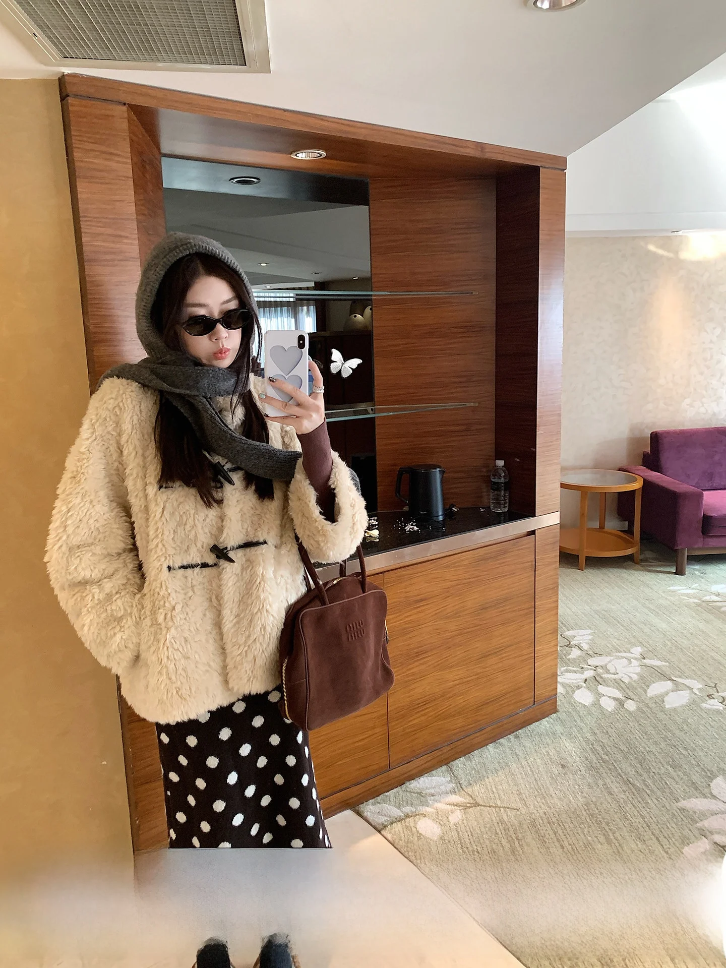 

Ретро-пальто из искусственного меха с отложным воротником для женщин, зимнее, свободное, теплое, средней длины, без капюшона, экологичное