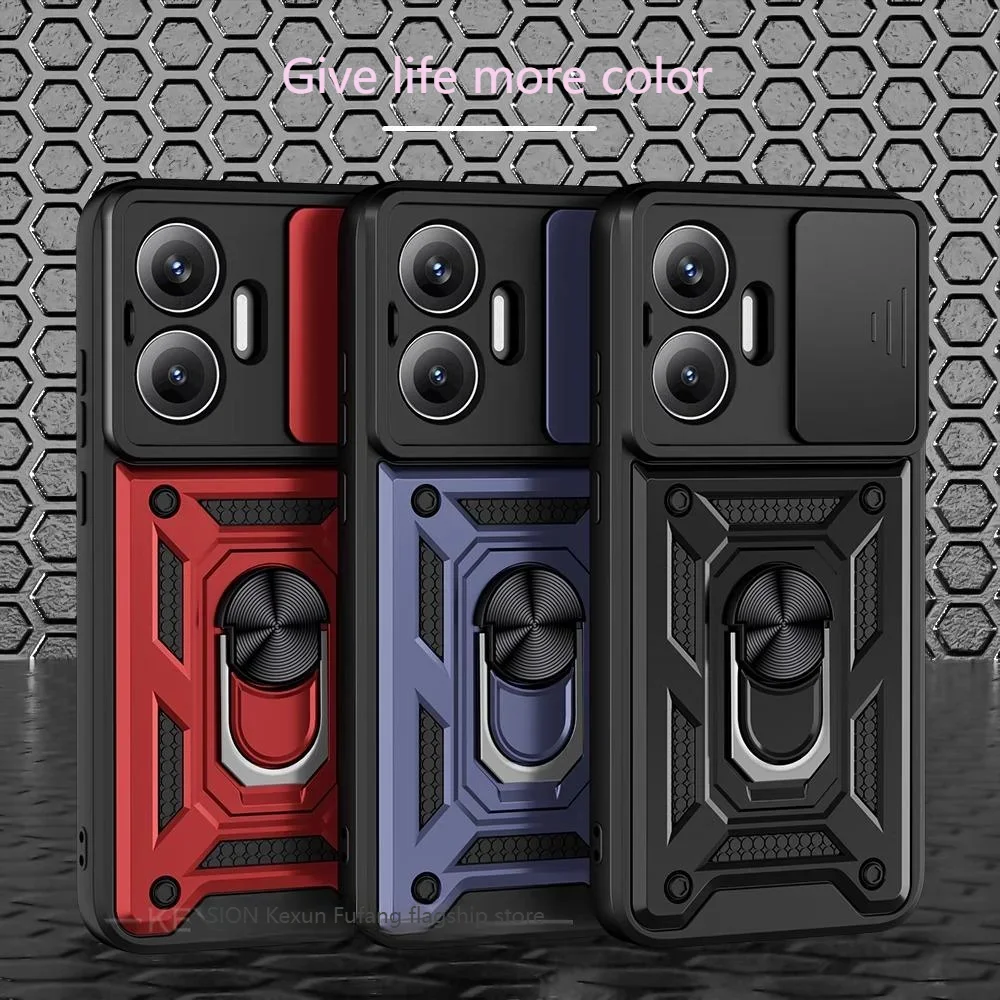 

For Xiaomi Poco F7 Ultra Pro Case Car Magnetic Ring Holder Armor Back Cover for Xiaomi Poco F7 Ultra Pro Phone Cases