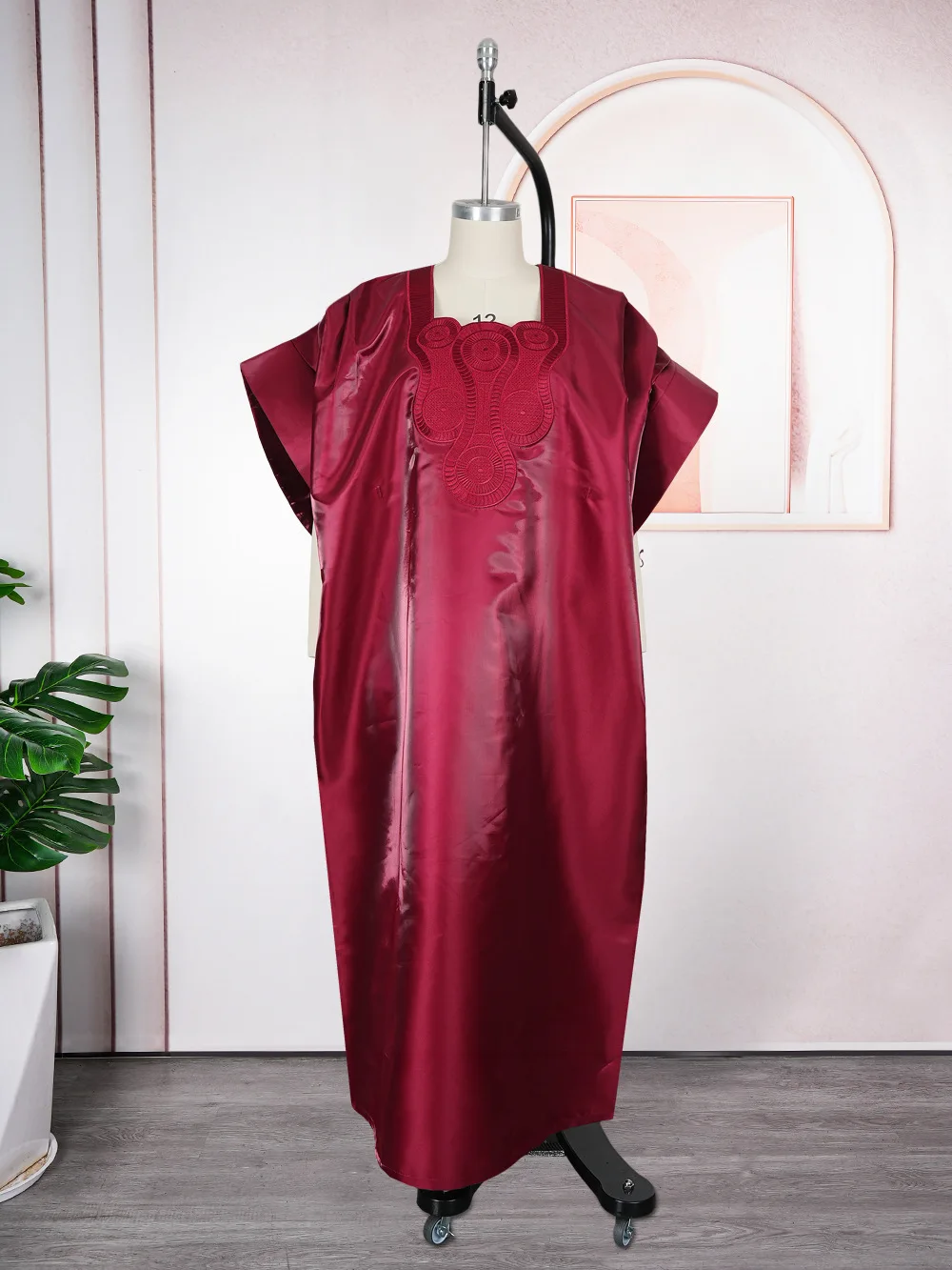 

African Dashiki Dress For Woman Bazin Riche Embroidery Deisgn Long Dress