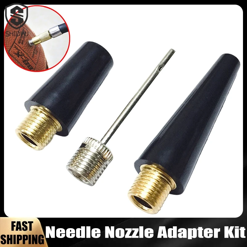 

3Pcs/set Needle Nozzle Adapter Kit Ball Inflation Pump Needle Valve Adapter Kit Ball Pump Needle Bike Tire Inflating Tools