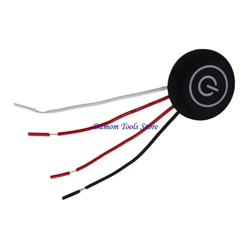 57BE Round Silicone Thermostat Switches 4 Wire Temperature Control Switches For Reliable Temperature Management Enduring